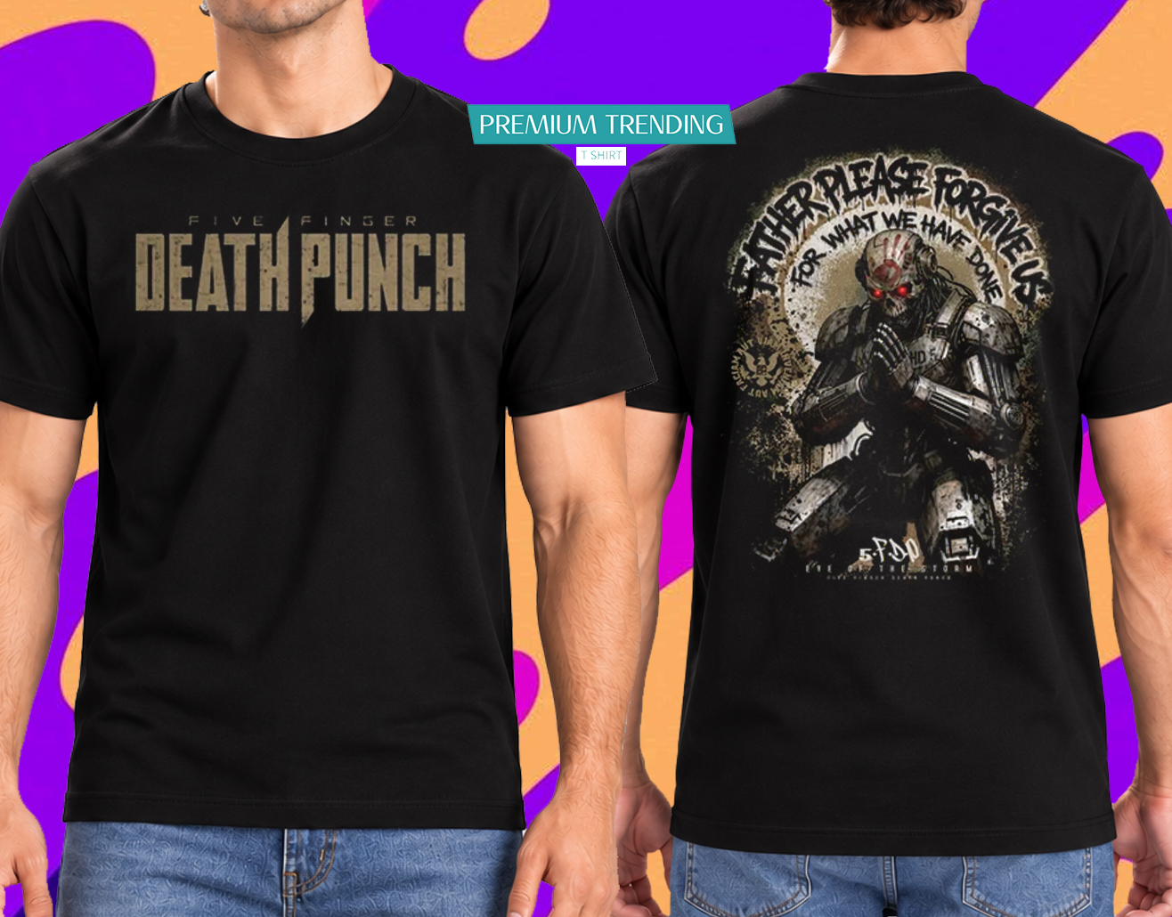 Five Finger Death Punch 20th Anniversary World Tour 2026 Forgive Us T-Shirt