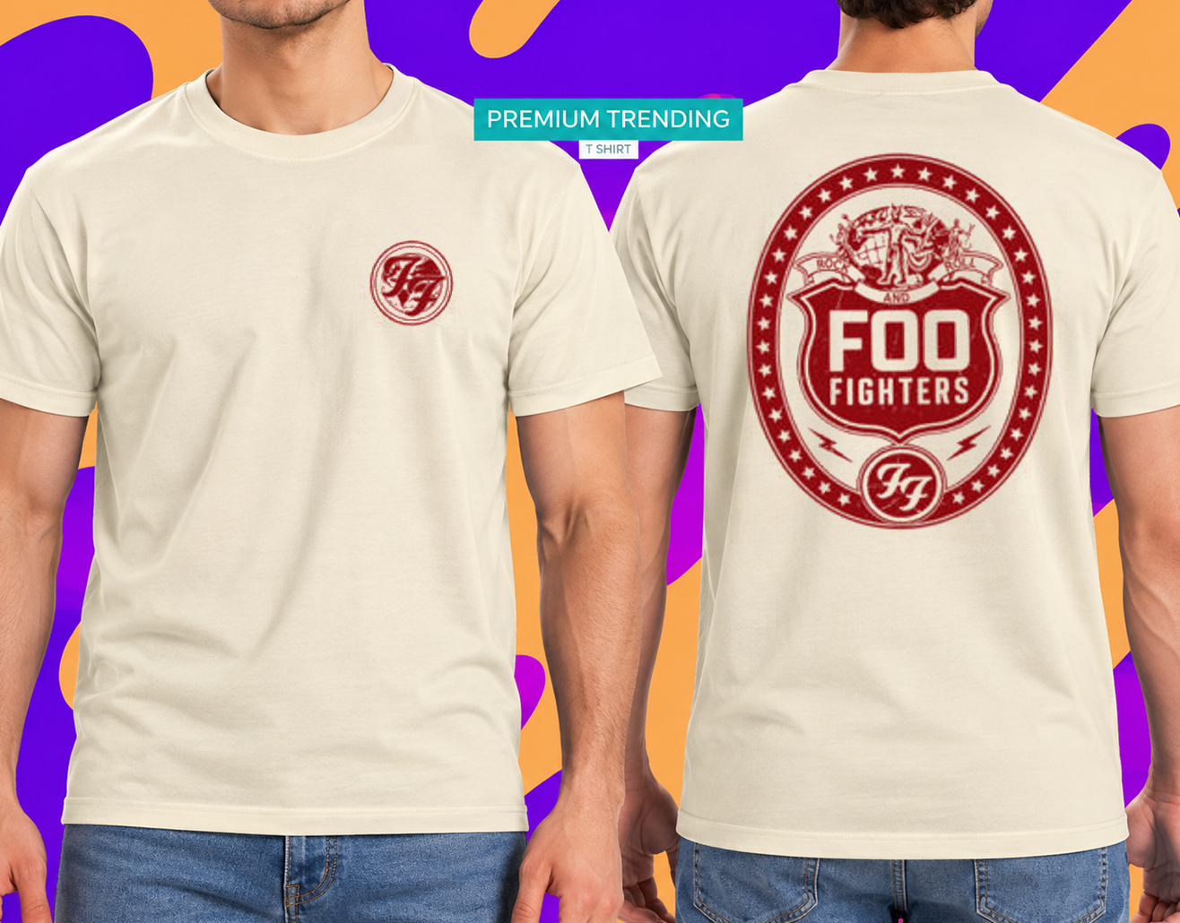 Foo Fighters Take Cover Tour 2026 Merch T-Shirt 2 Sided