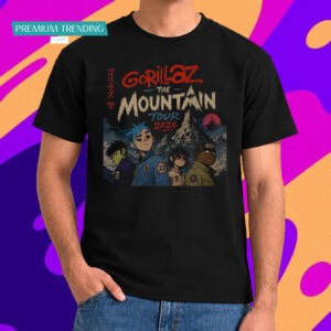 Gorillaz The Mountain Tour 2026 Concert T-Shirt