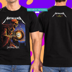 Metallica Sphere Las Vegas Life Burns Faster Tour Oct 15 2026 Merch T-Shirt